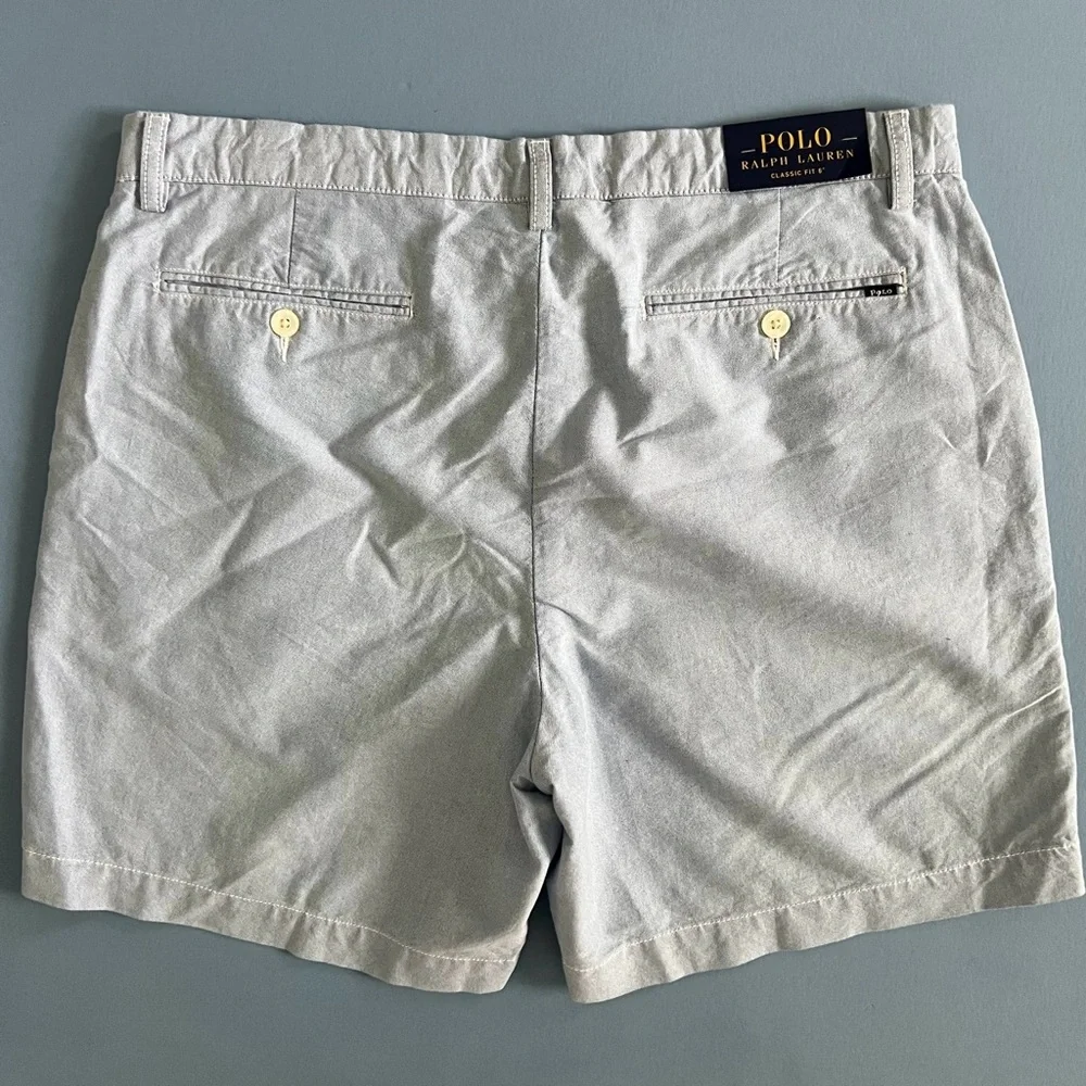 NWT Polo Ralph Lauren Classic‎ Fit 6” Blue Cotton Chino Shorts